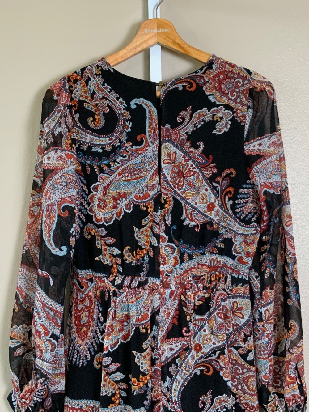 Anthropologie Paisley Long Sleeve Maxi Dress - Picture 12 of 16